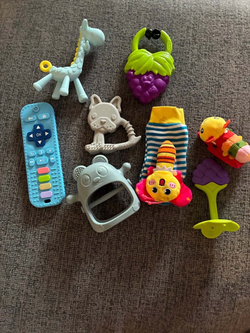 Baby Multi-Texture Sensory teething toys and rattles